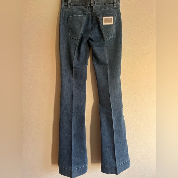 Vintage New Dolce & Gabbana Light Blue Flare Jeans Italy Size 40 Authentic - Picture 11 of 14